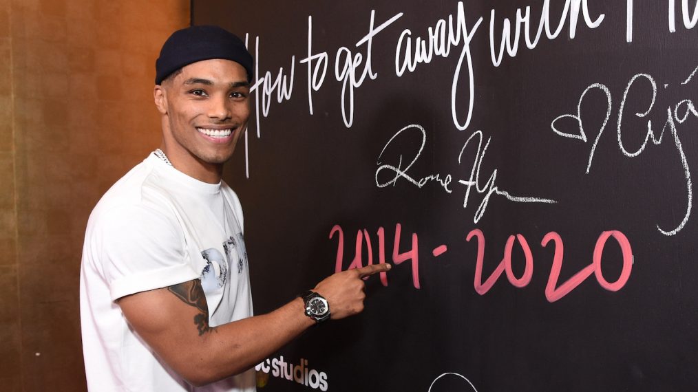 Rome Flynn attends the How to Get Away With Murder production wrap