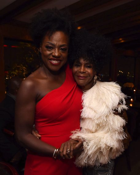 Viola Davis and Cicely Tyson attend the 'How to Get Away With Murder' production wrap