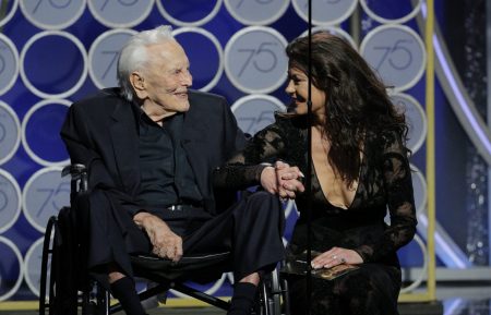 Kirk Douglas and Catherine Zeta-Jones at the 2018 Golden Globes