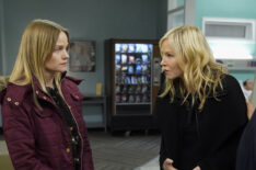 Lindsay Pulsipher as Kim Rollins, Kelli Giddish as Detective Amanda Rollins in Law Order SVU - Season 21 Episode 16 - 'Eternal Relief from Pain'