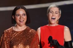 Maya Rudolph and Kristen Wiig speak onstage during the 92nd Annual Academy Awards