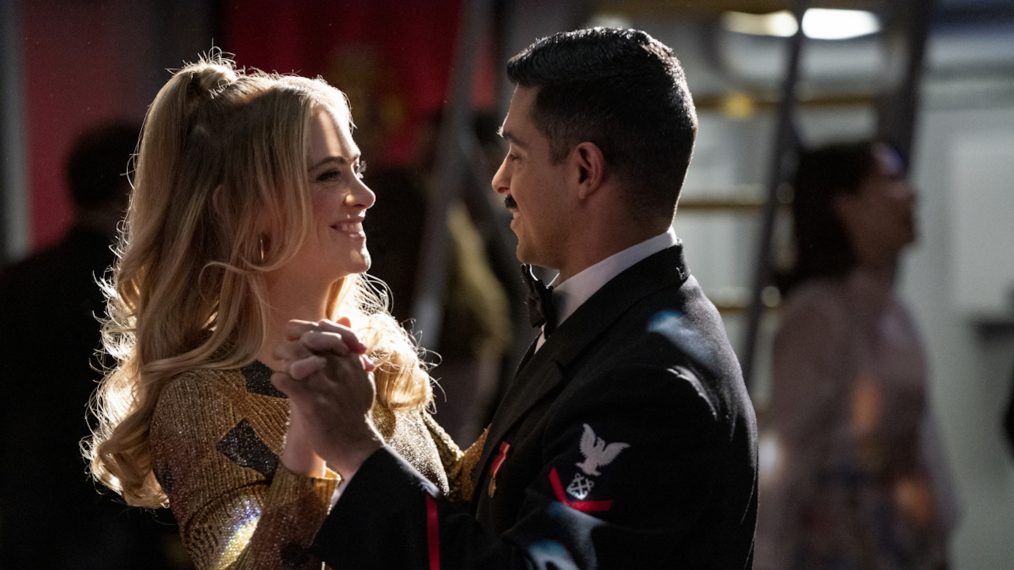 NCIS Season - 17 Episode 16 - Emily Wickersham and Wilmer Valderrama dancing