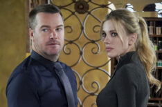 NCIS Los Angeles - Season 11 Episode 15 - Chris O'Donnell (Special Agent G. Callen) and Bar Paly (Anastasia 'Anna' Kolcheck)