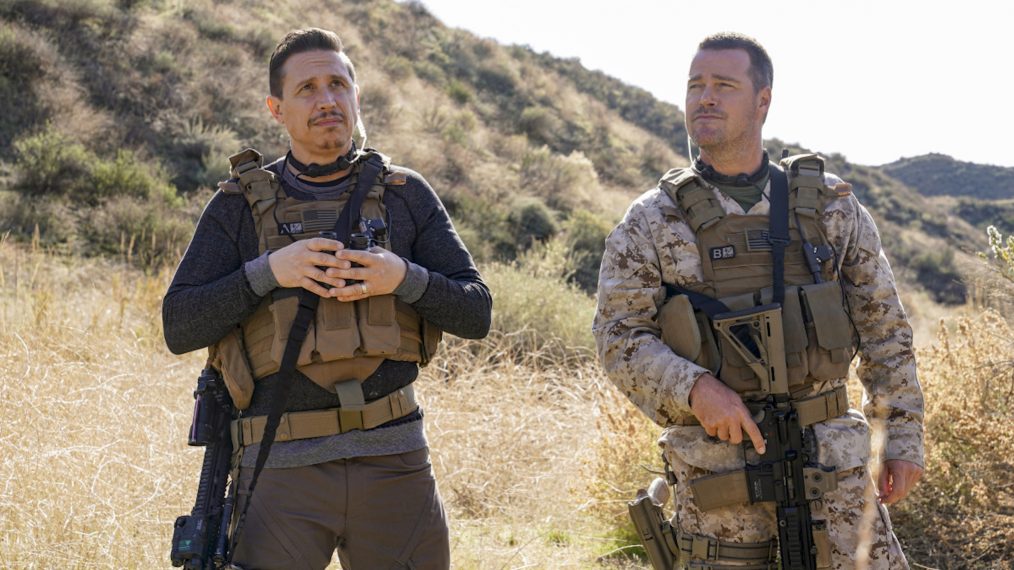 NCIS Los Angeles - Season 11 Episode 16 - Erik Palladino (CIA Officer Vostanik Sabatino) and Chris O'Donnell (Special Agent G. Callen)