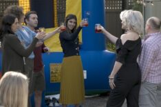 Jamie-Lynn Sigler toasting in Neighbor in the Window
