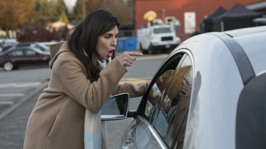 NEIGHBOR IN THE WINDOW JAMIE-LYNN SIGLER FINGER POINTING