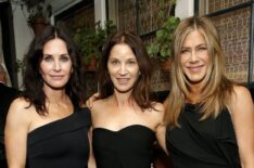 Courteney Cox, Amanda Anka, and Jennifer Aniston attend the 2020 Netflix Oscar After Party