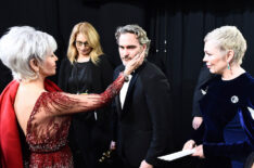 Academy Awards 2020 Backstage - Jane Fonda Joaquin Phoenix, and Olivia Colman