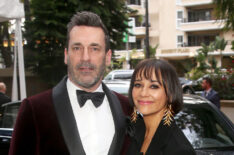 Jon Hamm and Rashida Jones attend the 2020 Mercedes-Benz Academy Awards Viewing Party