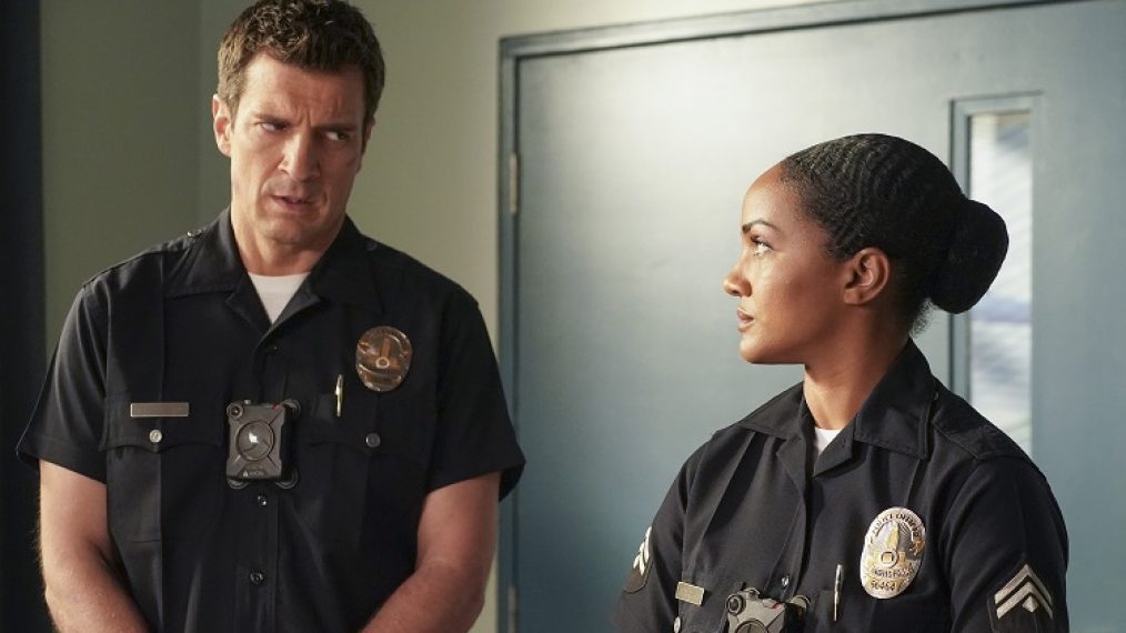 The Rookie - Day of Death - Nathan Fillion and Mekia Cox talking