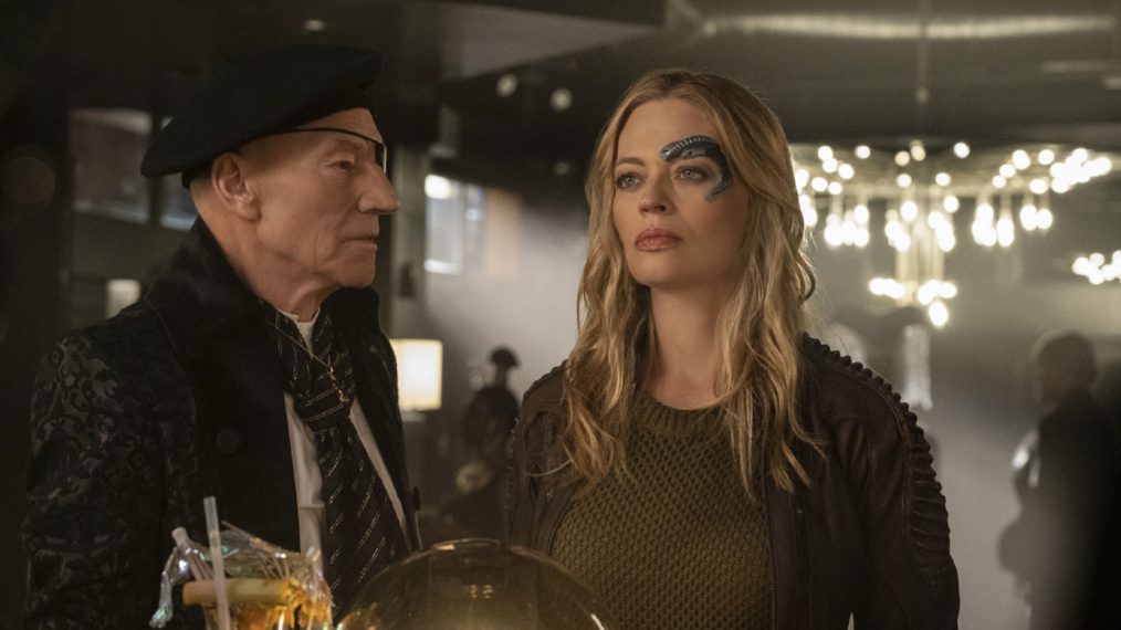 Patrick Stewart and Jeri Ryan in Star Trek Picard