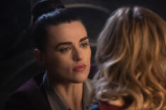 Katie McGrath as Lena Luthor and Melissa Benoist as Kara/Supergirl in Supergirl - Season 5 Episode 13