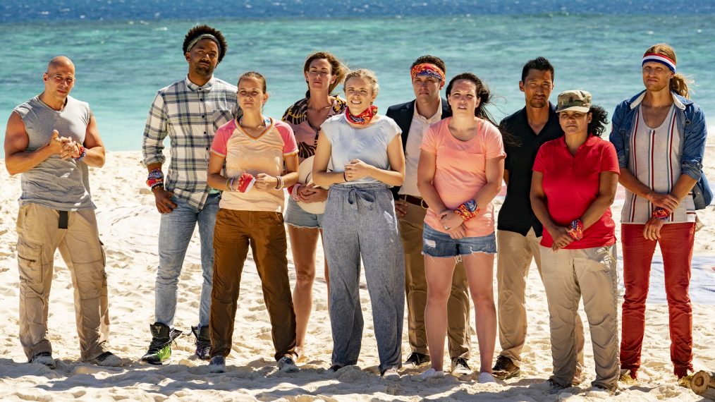 Tony Vlachos, Wendell Holland, Amber Brkich Mariano, Kim Spradlin, Sophie Clarke, Nick Wilson, Sarah Lacina, Yul Kwon, Sandra Diaz-Twine and Tyson Apostol in Survivor