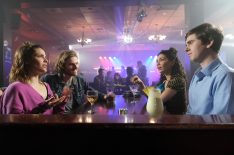 Paige Spara, Neil Webb, Jasika Nicole, Freddie Highmore on a double date in The Good Doctor - Season 3 Episode 15