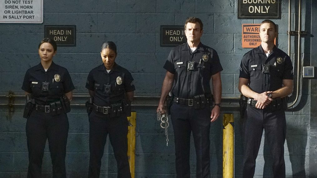 The Rookie - Melissa O'Neil, Mekia Cox, Nathan Fillion, Eric Winter