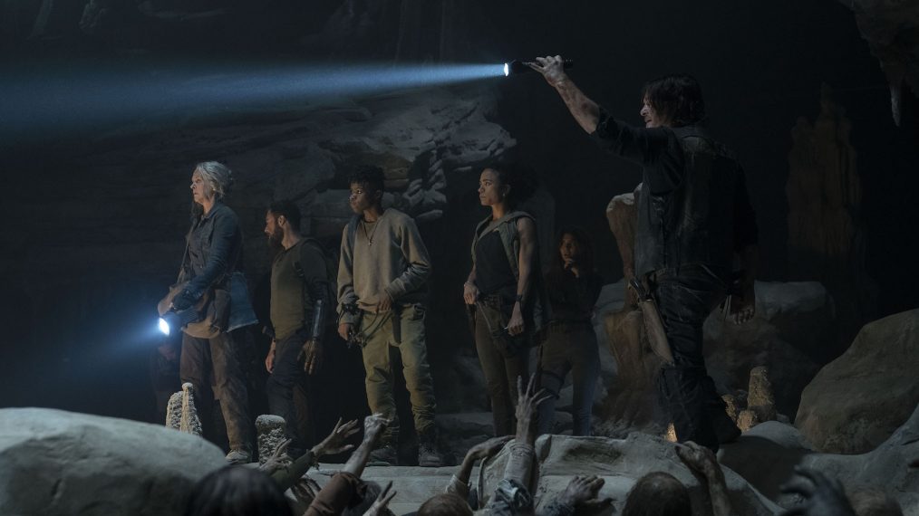 The Walking Dead Midseason 10 Premiere Cave Group Alpha Walkers