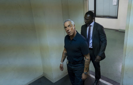 Titus Welliver and Jamie Hector in Bosch - Season 6