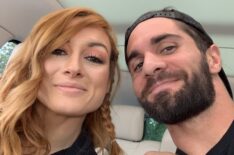 Becky Lynch and Seth Rollins