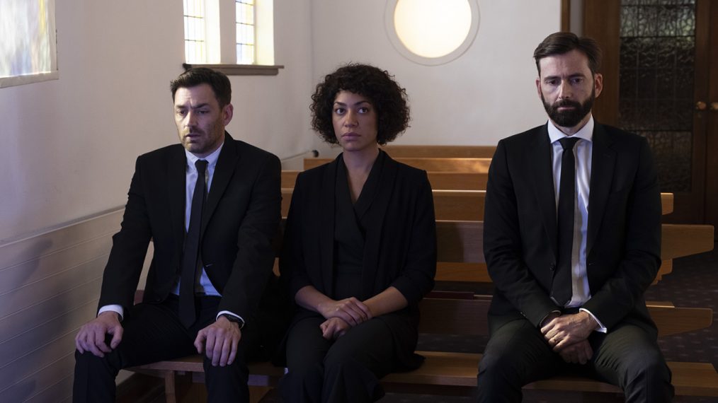 Matthew McNulty, Cush Jumbo, David Tennant in Deadwater Fell