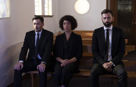 Matthew McNulty, Cush Jumbo, David Tennant in Deadwater Fell