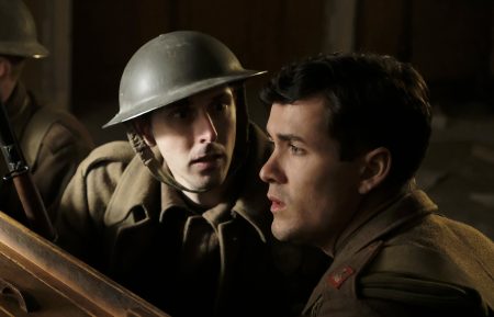 Blake Harrison as Stan Raddings and Jonah Hauer-King as Harry Chase in World on Fire