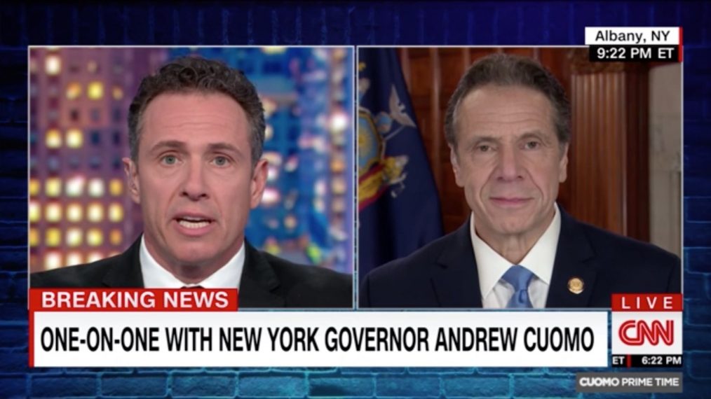 Chris and Andrew Cuomo on CNN.