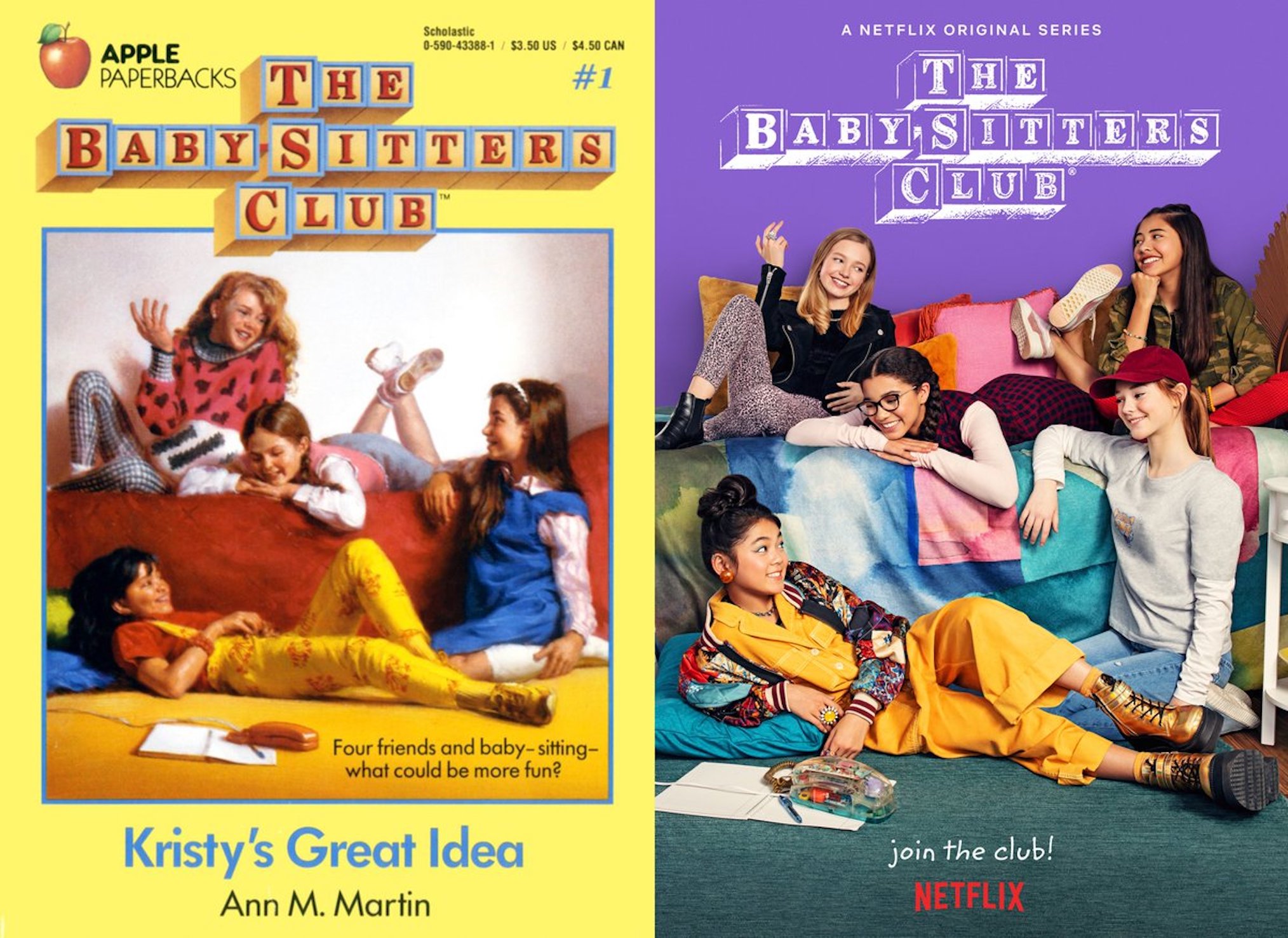 Netflix The Baby-Sitters Club Poster Original Book Cover Ann M Martin