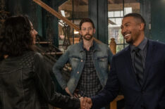 NCIS: New Orleans - Necar Zadegan as Special Agent Hannah Khoury, Rob Kerkovich as Forensic Scientist Sebastian Lund, and Charles Michael Davis as Special Agent Quentin Carter - 'The Man In The Red Suit'