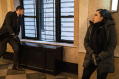 Zeeko Zaki as Special Agent Omar Adom 'OA' Zidan and Keisha Castle Hughes as Hana Gibson in FBI Most Wanted crossover
