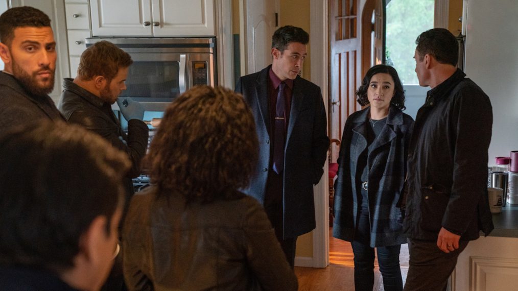 Nathaniel Arcand as Clinton Skye, Zeeko Zaki as Special Agent Omar Adom 'OA' Zidan, Kellan Lutz as Kenny Crosby, Roxy Sternberg as Sheryll Barnes, John Boyd as Stuart Scola, Keisha Castle-Hughes as Hana Gibson and Julian McMahon as Jess LaCroix in FBI Most Wanted crossover Teams second episode