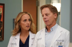 Grey's Anatomy Season 16 Episode 20 - Teddy (Kim Raver) and Tom (Greg Germann)