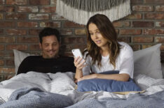 Justin Chambers as Alex and Camilla Luddington as Jo in Grey's Anatomy - Season 16 Marriage