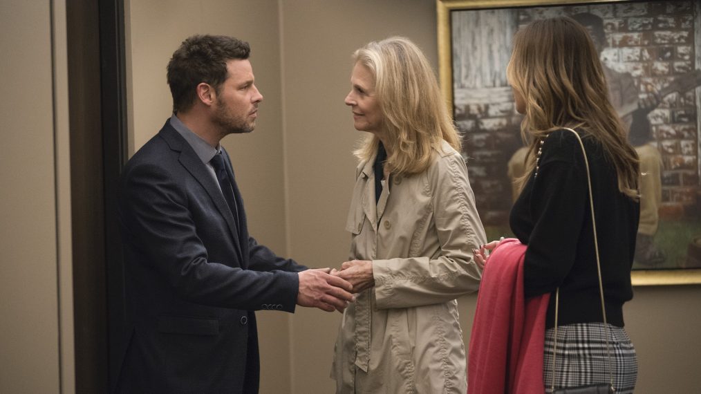 Justin Chambers and Lindsay Wagner - Grey's Anatomy Alex Mother Schizophrenia