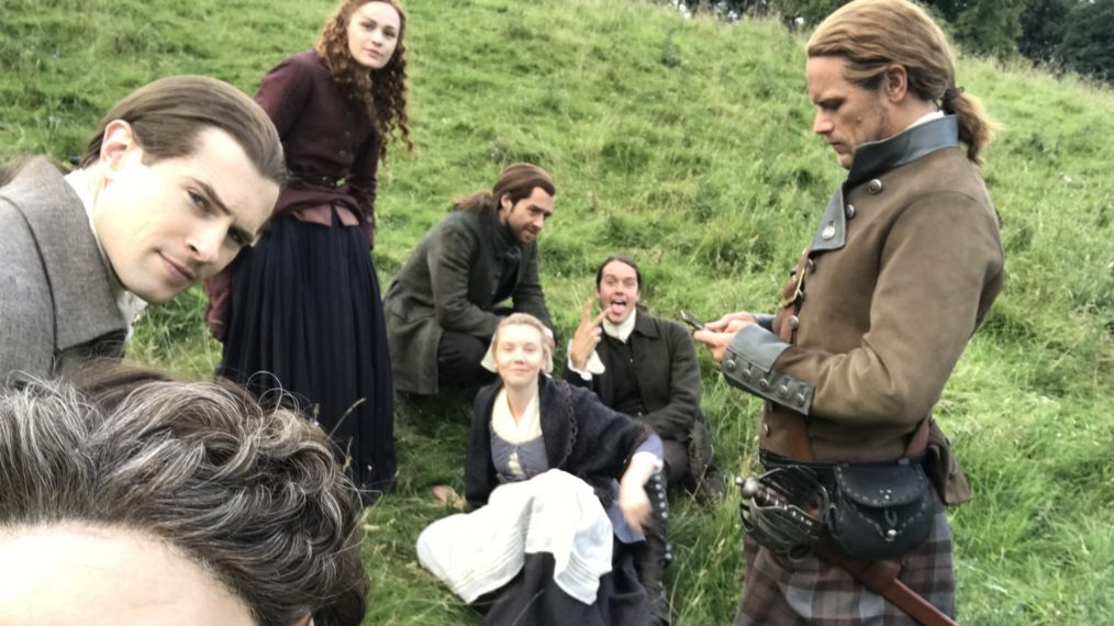 Outlander Season 5 BTS Caitriona Cast