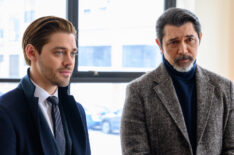 Tom Payne as Malcolm and Lou Diamond Phillips as Gil in the 'Stranger Beside You' episode of Prodigal Son