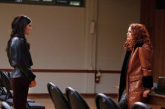 Genevieve Padalecki as Ruby and Danneel Ackles as Jo in Supernatural - Season 15 Episode 13