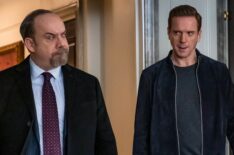 Paul Giamatti as Chuck Rhoades and Damian Lewis as Bobby Axelrod in Billions - 'The Nordic Model'