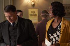 Frankie Drake Mysteries - Richard Binsley as Bank Manager and Chantel Riley as Trudey Clarke