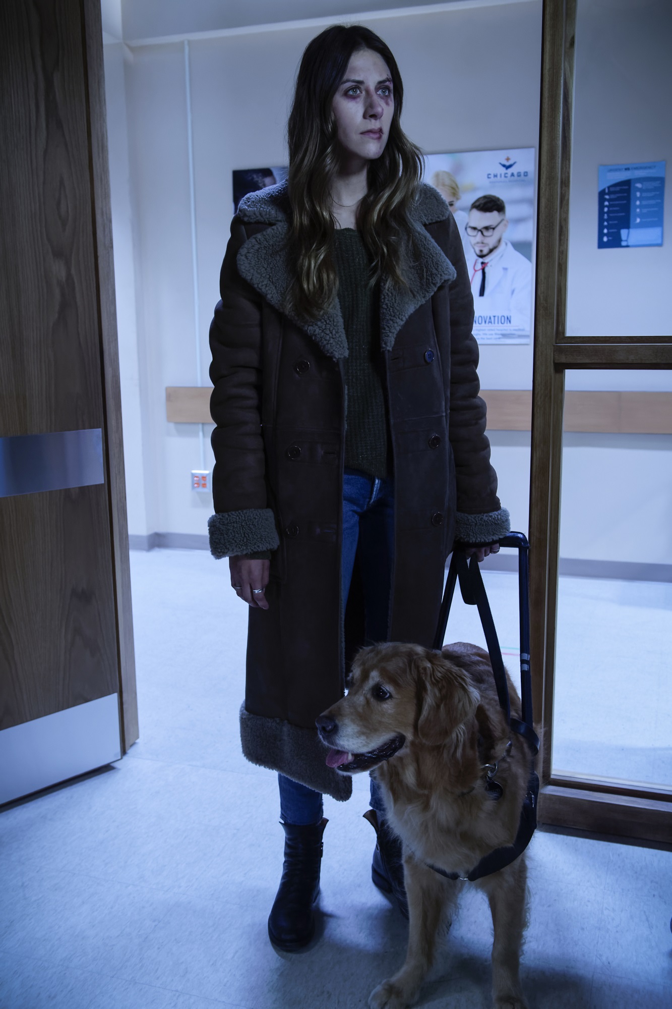Perry Mattfeld as Murphy Mason with guide dog in In the Dark - 'Cross My Heart and Hope to Lie'