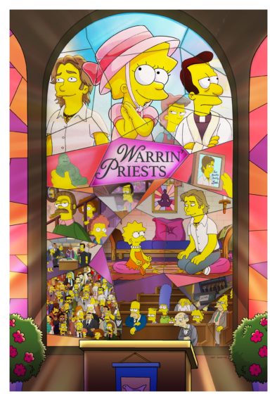 The Simpsons Warrin' Priests