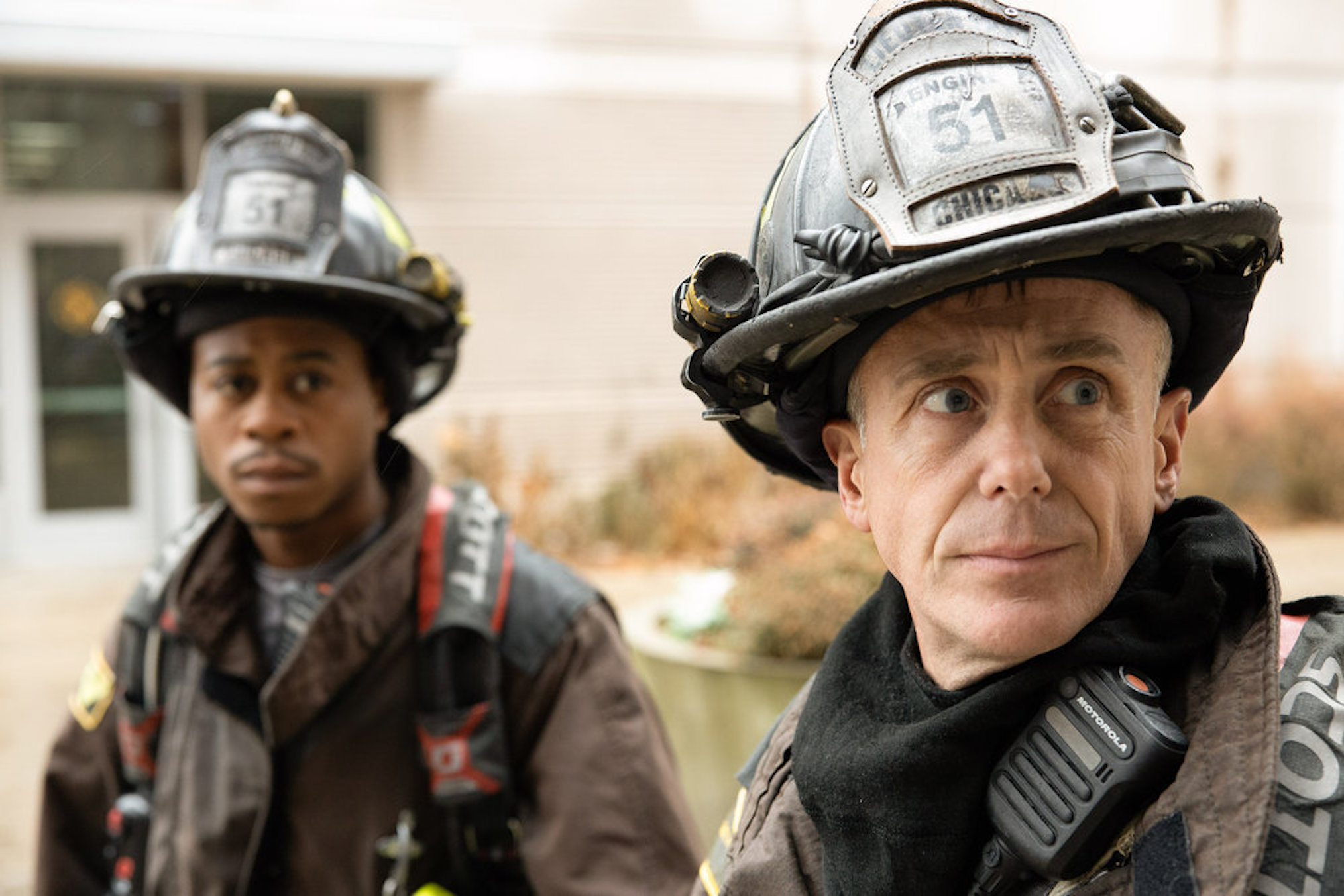 Daniel Kyri David Eigenberg Chicago Fire Season 8 Ritter Herrmann