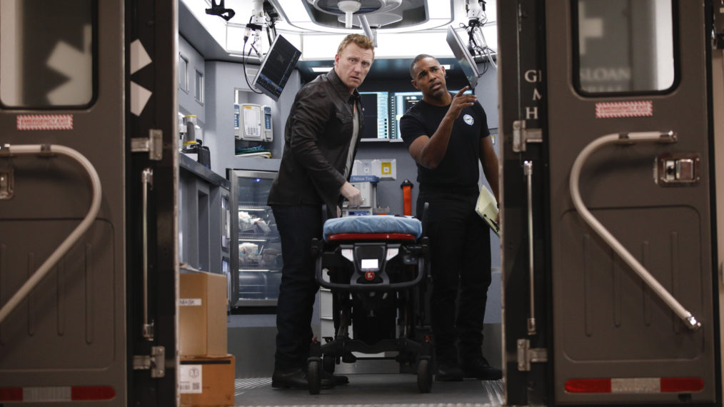 Kevin McKidd and Jason George in Station 19