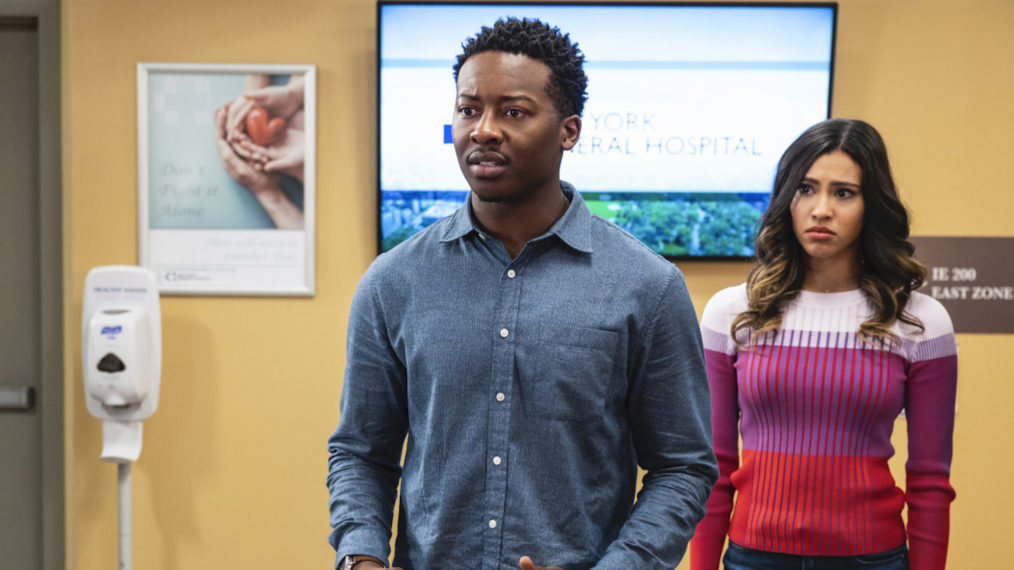 Brandon Micheal Hall as Miles Finer and Kara Royster as Emily in God Friended Me Series - 'The Mountain'