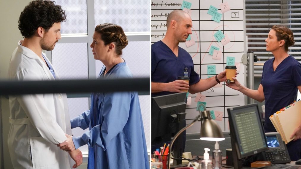 Grey's Anatomy Season 16 DeLuca Meredith Hayes Love Triangle