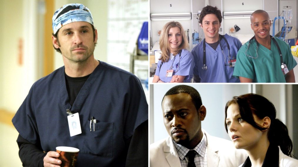 Grey's Anatomy, Scrubs, House