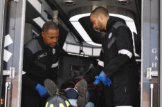 Jason George and Jesse Williams in Grey's Anatomy Season 16 Station 19 Episodes Original Finale