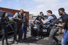 Hawaii Five-0 - 'Aloha' - Meaghan Rath as Tani Rey, Chi McBride as Captain Lou Grover, Beulah Koale as Junior Reigns, Ian Anthony Dale as Adam Noshimuri, Alex O'Loughlin as Steve McGarrett, and Lance Gross as Lincoln Cole