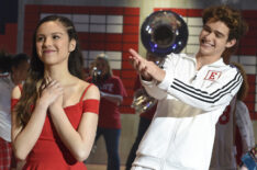 Olivia Rodrigo and Joshua Bassett in High School Musical: The Musical: The Series