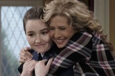 Nancy Travis hugging Kaitlyn Dever in Last Man Standing