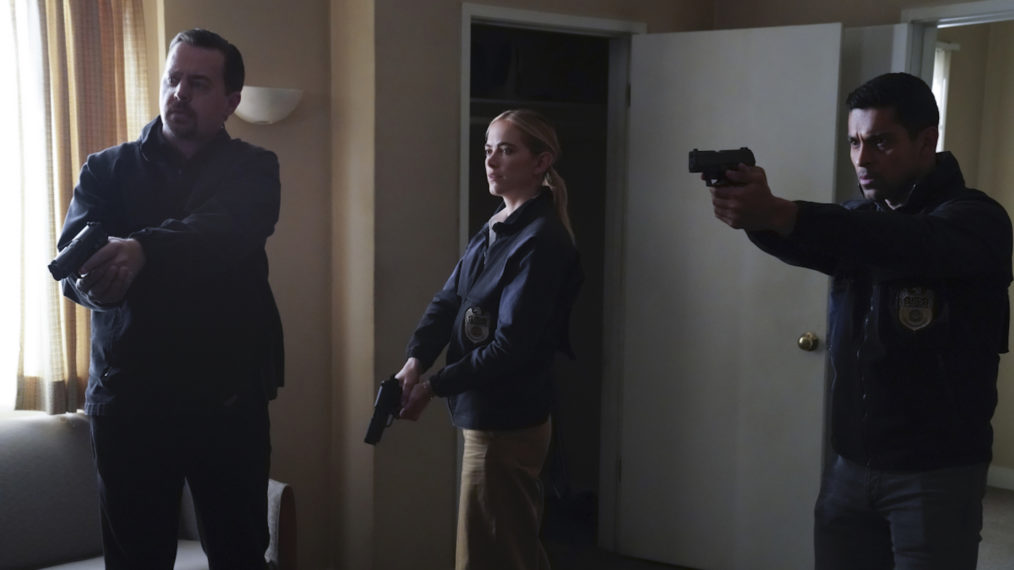 NCIS Season 17 Episode 20 - Sean Murray as NCIS Special Agent Timothy McGee, Emily Wickersham as NCIS Special Agent Elizabeth 